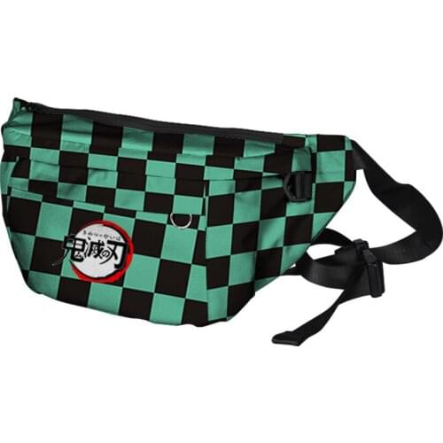 Anime Demon Slayer Kimetsu no Yaiba Cosplay Kamado Tanjirou Nezuko Cartoon Shoulder Bags Fashion Unisex Crossbody Messenger Bag