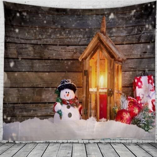 Christmas Claus Holiday Party Wall Tapestry Art Decor Blanket Hanging Bedroom Dorm Decoration Christmas Tree Gift Fireplace