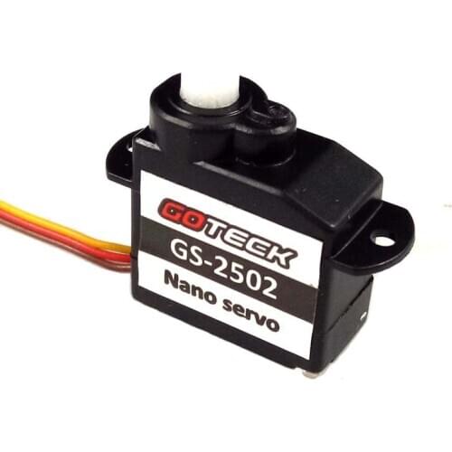 GOTECK GS-2502 Nano Servo 2g Micro Metal Steering Gear w JST Interface for RC Indoor Model Aircraft Airplane Engine Spare Parts