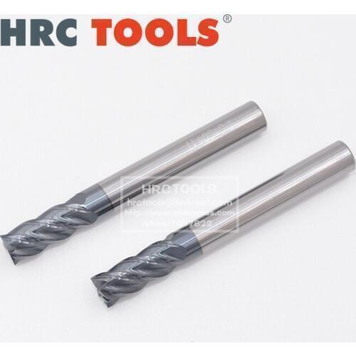 5pcs Shank 4/6/8/10mm with Coating HRC62 4Flutes Tungsten Carbide End Mill Drills Bits CNC Milling Cutter