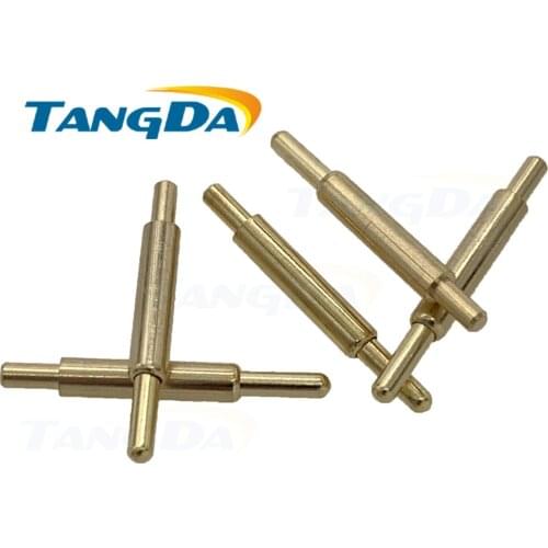 2.0*16.5mm TANGDA pogo pin connector 2 16.5 mm current pin battery pin test thimble probe gold plated spring thimble pogopin A