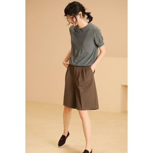 New spring / summer brown and slim pants 0422