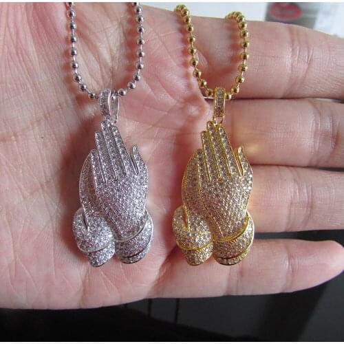 2016 boy cool hip hop bling jewelry micro pave cz men chain pendant bling necklace