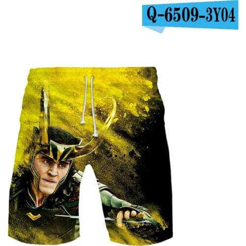 Thor 3D Loki The Dark World Summer Beach Shorts Men Pants 2021 New Trunks Boy Quick Dry Beach Swiming Fashion Shorts Beach Loose