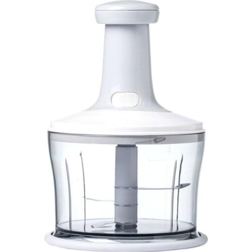 Manual Vegetable Fruit Cutter Potato Carrot Chopper Mixer Gadget 1L Stainless Steel Food Processor for Meat Processing