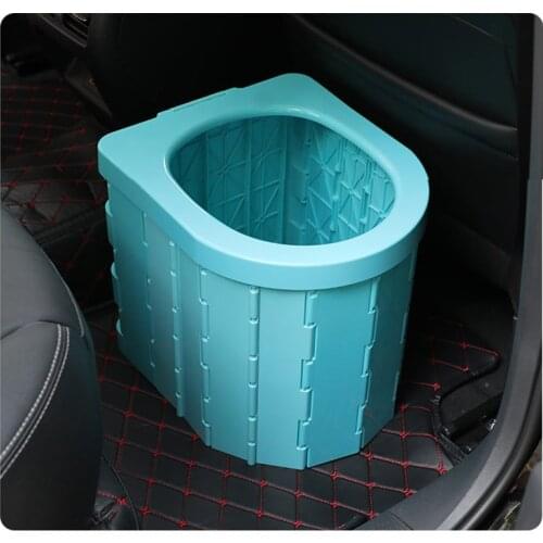 Portable Folding Toilet Seat Travel Commode Toilet Outdoor Travel Camping Car Folding Potty Toilet Supplies Night Stool