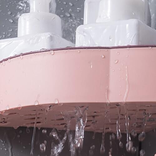 New Bathroom Triangular Corner Organizer Rack Shower Shelf Bath Storage Holder