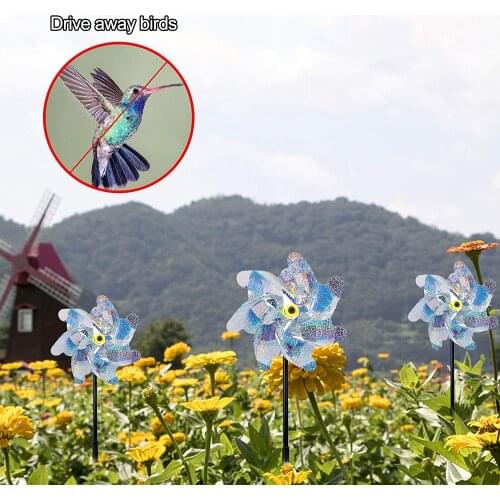 Bird Repelling Device Multipurpose Bird Repellent Windmill Decorative Artware for Backyard Park