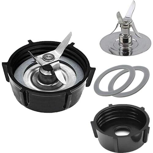 Replacement Parts for Os-Terizer Blenders By 4961 Blender 4-Point Blade with 4902 Bottom Cap and Rubber Gasket