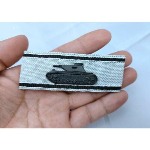 WWII GERMAN TANK DESTRUCTION BADGE SLEEVE AWARD-2ND CLASS, SILVER High Quality