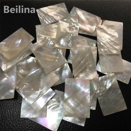 1lot(10pcs)30mm /20mm/1mm White Natural Mother of Pearl Shell DIY Musical Instrument Accessories and Wood Inlay Carved Material