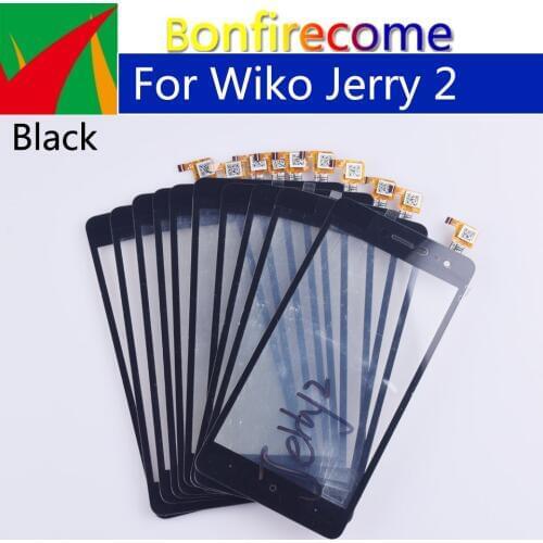 10Pcs\lot Touchscreen 5.0" For Wiko Jerry 2 Jerry2 Touch Screen Panel Sensor Digitizer Glass NO LCD Replacement Parts