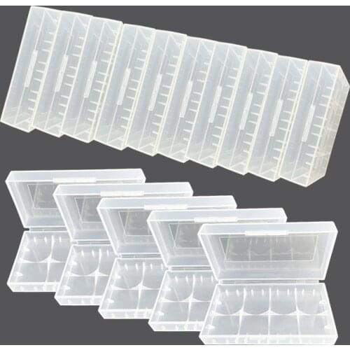 15pcs 18650 Plastic Battery Holder Box Container For AA AAA 18650 1450016340 17500 CR123A Battery Storage Boxes Case Cover