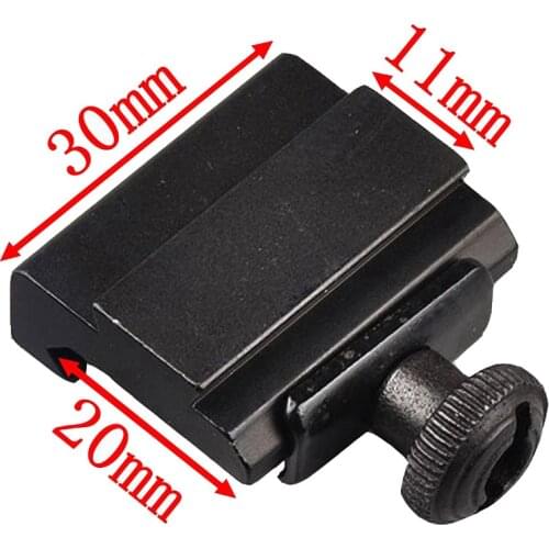 QD Quick Release 11 mm to 20mm Picatinny Rail Mount Base Weaver to Dovetail Adapter Gun Accessories for Hunting