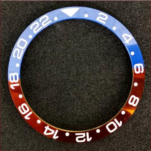 Diving Watch Refitted Ceramic Ring Japan C3 Luminous Spr777 Timing Ring 38mm Ceramic Ring Red Blue Ring Replacement