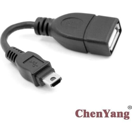 CY Chenyang Male USB 2.0 Host Mini A to USB A female OTG adapter