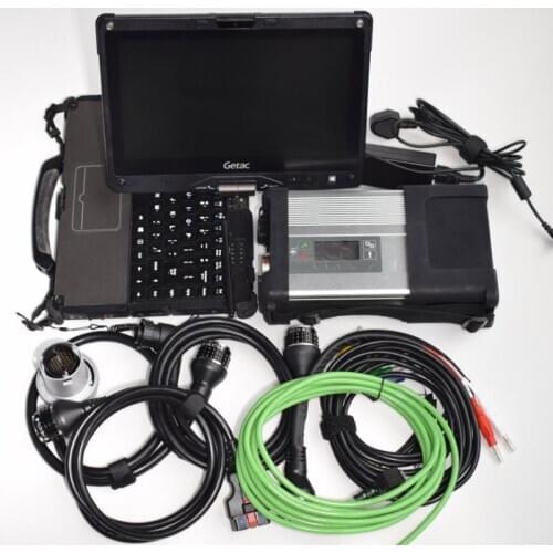 High quality MB car diagrepair tool SD Connect Compact 5 used Laptop Getac V110 with 2020.12 Verison software for Mb Star C5