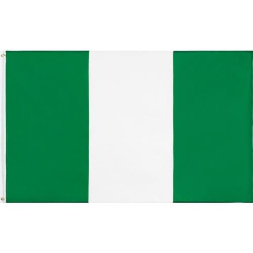 JiaHao Wholesale 100% Polyester Stock 3x5ft Nigeria Flag