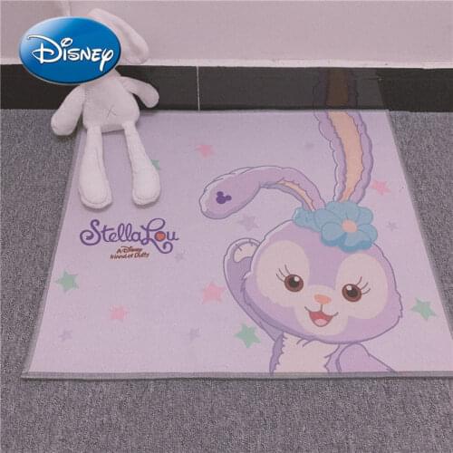 Disney Cartoon Cute Stellalou Ballet Rabbit Floor Mat Door Mat Bathroom Absorbent Short Velvet Non-slip Foot Mat MachineWashable