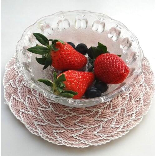 Ins Placemats Nordic Style Cup Pad Insulation Table Mats Braided Macrame Coasters Non-slip Table Mat for Bowl Plate Dining Room