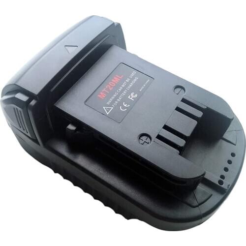 MT20ML Converter Adapter for Makita 18V Li-Ion Battery BL1830 BL1860 BL1815 Convert for Milwaukee M18 with USB Charger