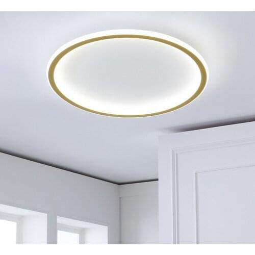 All Copper Modern Minimalist Bedroom Ceiling Lamp Nordic Warm and Romantic Geometric Decoration Lamp Minimalist Style Lighting