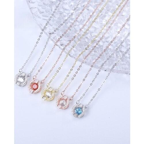 Beating heart necklace fashion female south Korean dance, 925 silver ornaments clever flash necklace pendant super wholesale