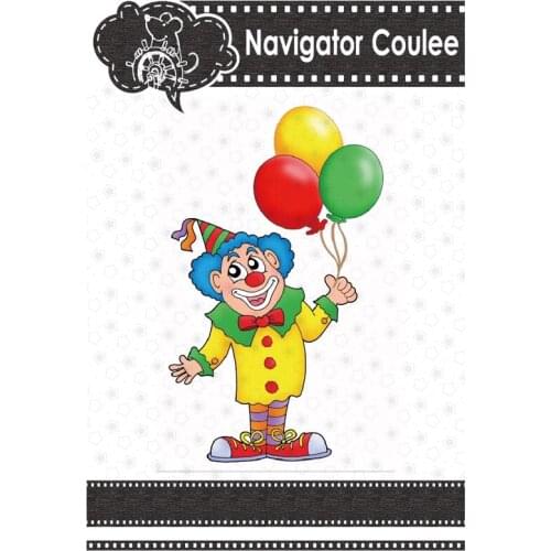 New Arrival 2021 Clown Balloon Layered Template Relief Template Craft Supplies Photo Die in Scrapbook DIY Cutting Mold