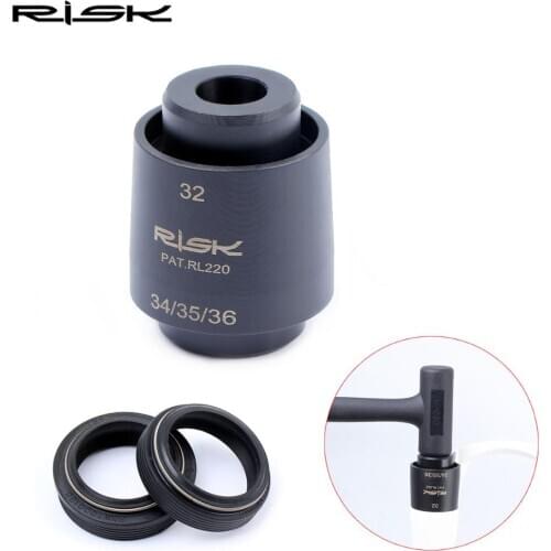 One Piece RISK RL220 Mountain Bike Bicycle 4-in-1 Shock Front Fork Dust Seal Installation Tool Driver Fits 32/34/35/36mm