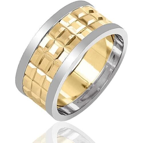 Original silver , Gold Plated Wedding Ring ,without stones Double Wedding rings Types