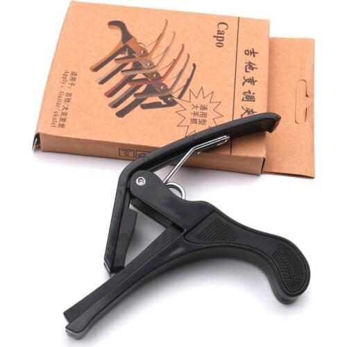 Portable Size Guitar Tuner Capo Clamp Professional Key Trigger Capo for Folk Guitar Classical Guitar Ukulele