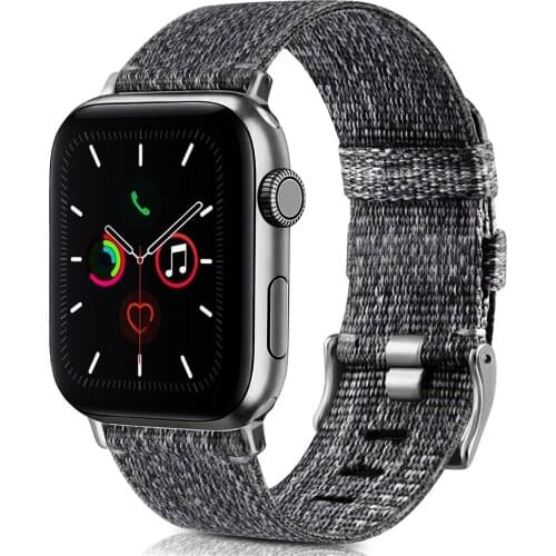 For Apple Watch 44mm 40mm Band Series 6 SE 5 4 3 Nylon Fabric Breathaable Bracelet for iWatch 42mm 38mm Watchbands Men Women