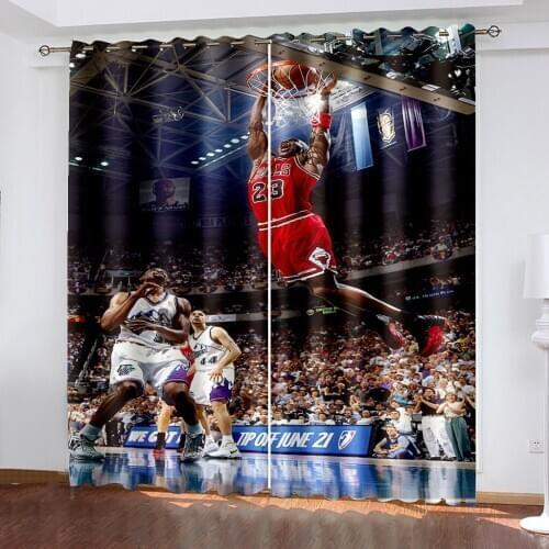 Customized size Luxury Blackout 3D Window Curtains For Living Room sport curtains personality curtains