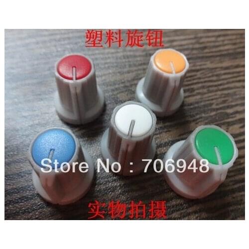 Potentiometer knob / diameter 6mm Knob (various colors) / OD 14MM * 20MM high
