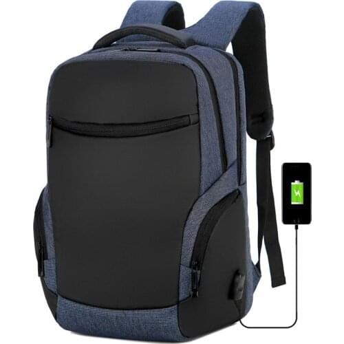 Anti-theft Backpack 15 Inch Laptop Men Mochila Waterproof Business Travel Back Pack USB Charge Backbag Large Capacity School Bag