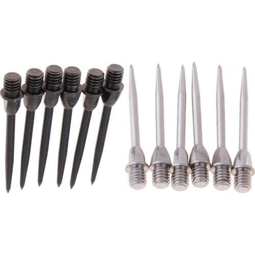 12Pcs Harrows Darts Steel Converter Points Soft Tips Replacement Dart Accessories- 2BA Thread Suitable for Most Darts
