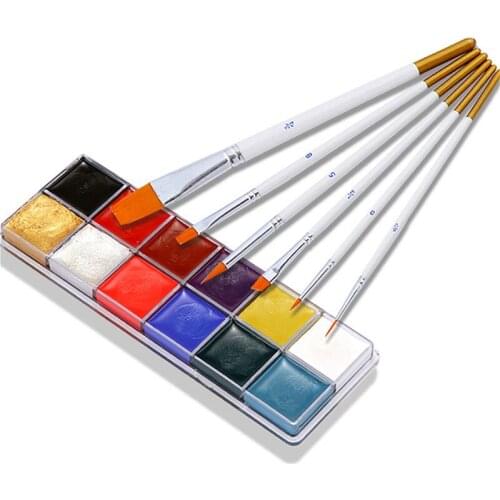 12 colors of oil paint face color human body color paint drama