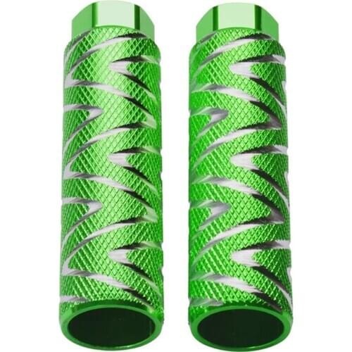 2 Pcs Aluminum Alloy Bike Pegs BMX Pedals Fit 3/8 Inch Axles Bicycle Back Seat Pedals