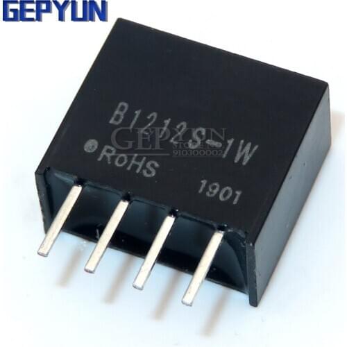 B1212S-1W 2W B1212S DC-DC regulated gepyun power supply module 12v to 12v brand New Genuine Isolating Switching Power Supply