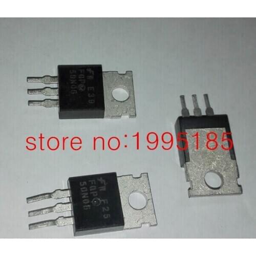Free shipping 10pcs used FQP50N06 60V N-Channel MOSFET 50n06