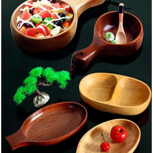 Beech Bowl Kimchi/special Snack/salad/japanese Dessert Bowl Creative Tableware With Handle Handmade Tableware