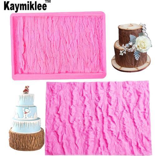 C120 2pcs/lot Bark Silicone Mold Fondant Mould Cake Decorating Tools Chocolate Gumpaste Mold, Sugarcraft, Chocolate Mold
