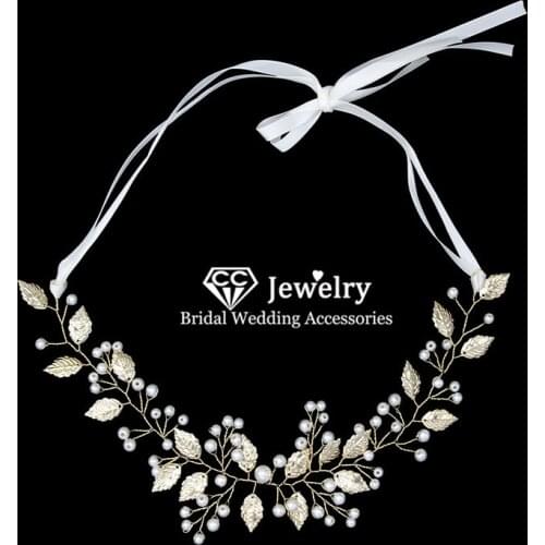 CC Headbands Wedding Jewelry Engagement Accessories for Women Bridal Headpieces Head Hair Bands 100% Handmade Headwear M151