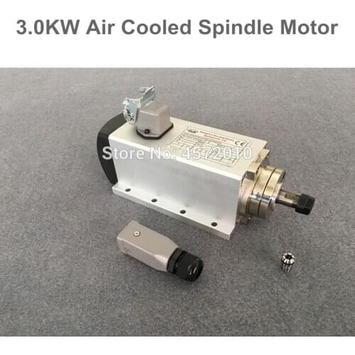 CNC Spindle Motor For CNC Milling Machine 3KW 220V 380V Air Cooled Spindle 80mm ER20 Router Milling Tools