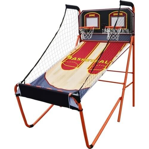 TB-6580 Dual Basketball Shooting Machine Luxury Thickened Reinforced Arcade Basketball Shots Pointer Lite Stand Automatic Score