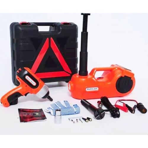 NthPower 3 in 1 Electric Car Hydraulic Jack kit with Impact Wrench Inflator Pump LED Multifunctional Digital Jacks lift Tools