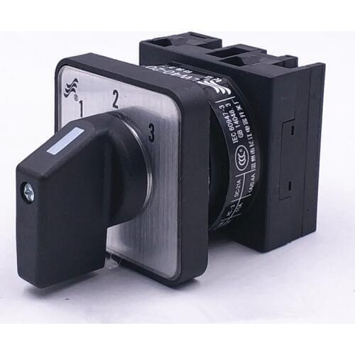 1PCS Combination Changeover Switch 3 Positions (1-2-3) 4 Screw Terminal 660V 20A