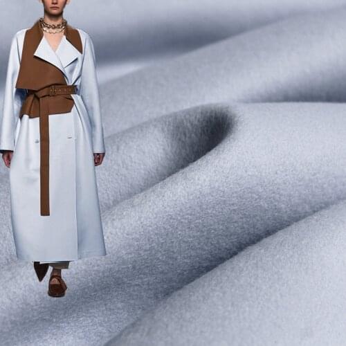 Red Raspberry Light Blue Wollen Wool Overcoating Garment Materials Women Overcoat Jacket DIY Sewing Cloth Fabrics Freeshipping