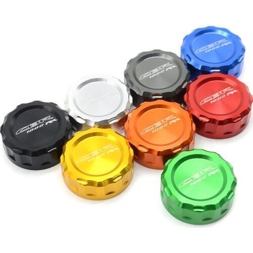 Motorcycle Cylinder Reservoir Cover CNC Rear Brake Fluid Reservoir Cap For Honda CBR1000RR 2008 2009 2010 2011 2012 2013 2014