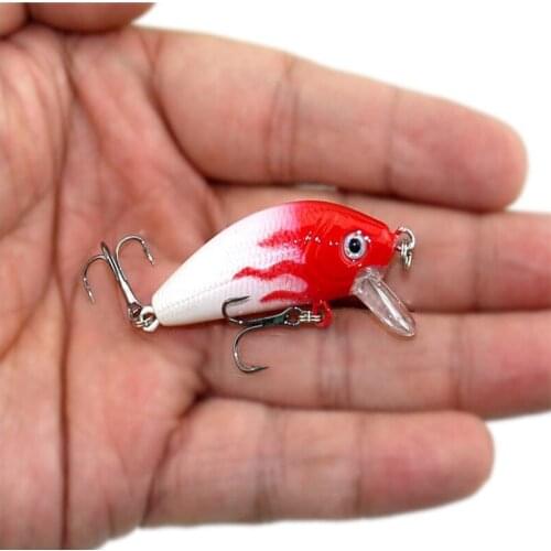Hot Sales 8pcs Minnow Fishing Lure 5cm/3.6g /10#Tackle With Treble Hooks Fishing Bass Baits